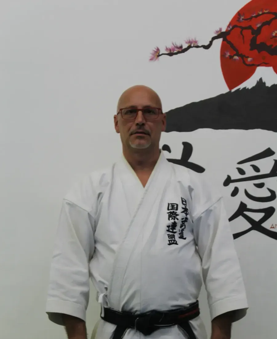 Il Maestro Fabrizio Ruggeri, 5° Dan di Karate e Aikijujitsu